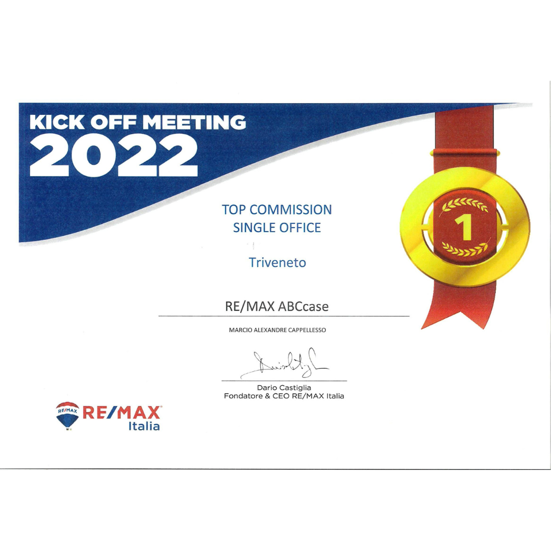 Premio RE/MAX 2022 Top Transaction 2