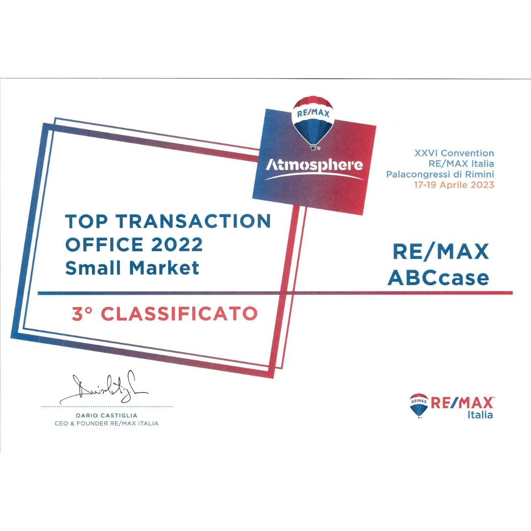 Premio RE/MAX 2022 Top Commission