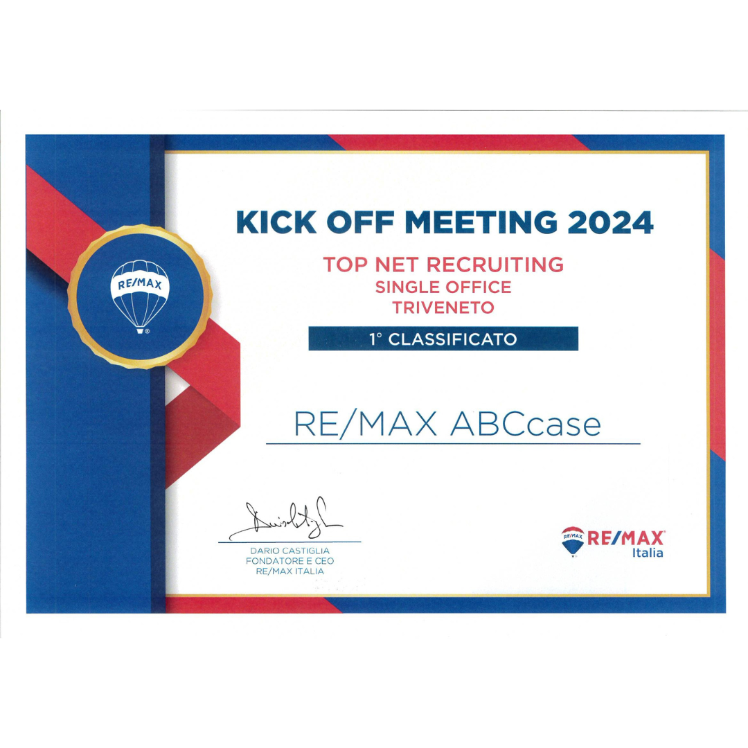 Premio RE/MAX 2023 Kick Off Transaction